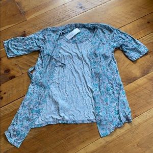 Paisley maternity bathrobe